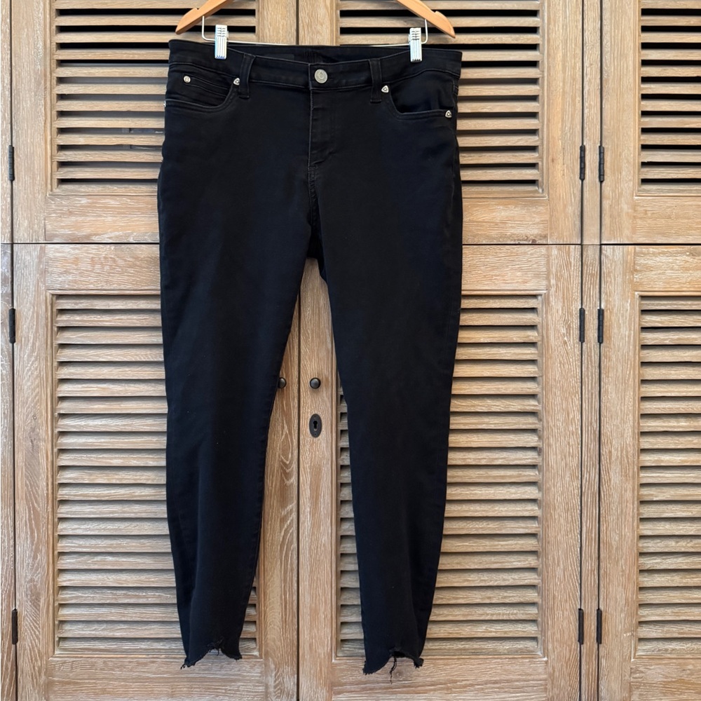 Kut from the Kloth Carlo Ankle Skinny Black Jeans 14